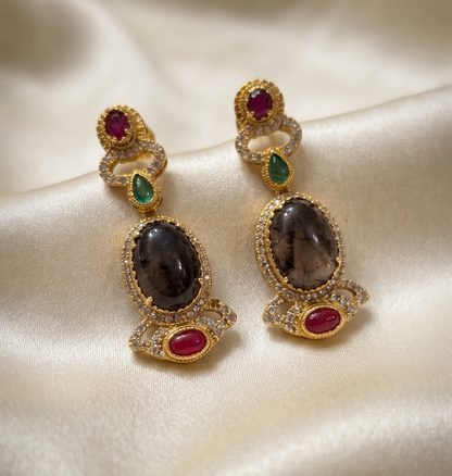 Royal Sabyasachi-Inspired Multitone Polki and Gemstone Interchangeable Choker Necklace Set